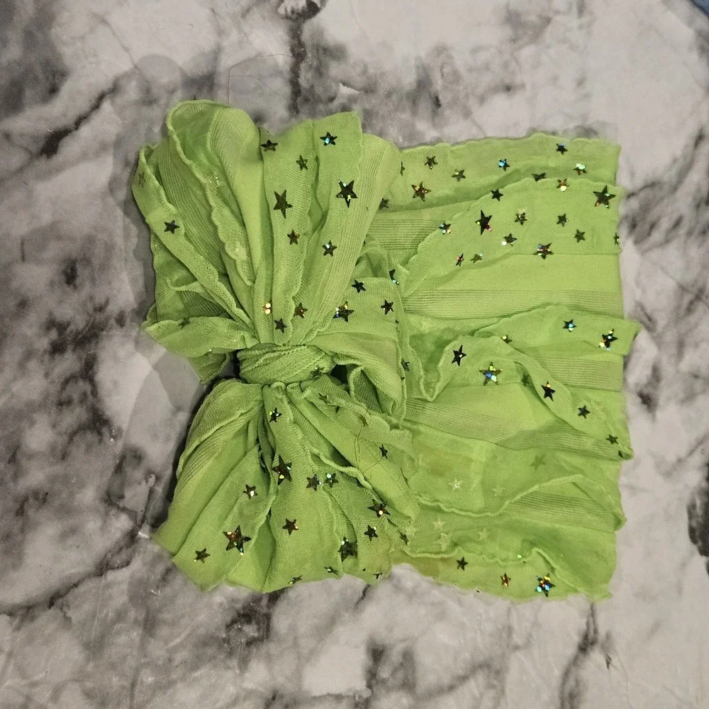 Large Headband‎ Bow Lot of 3 Girls Sparkle Star & Sequin Hair Accessories